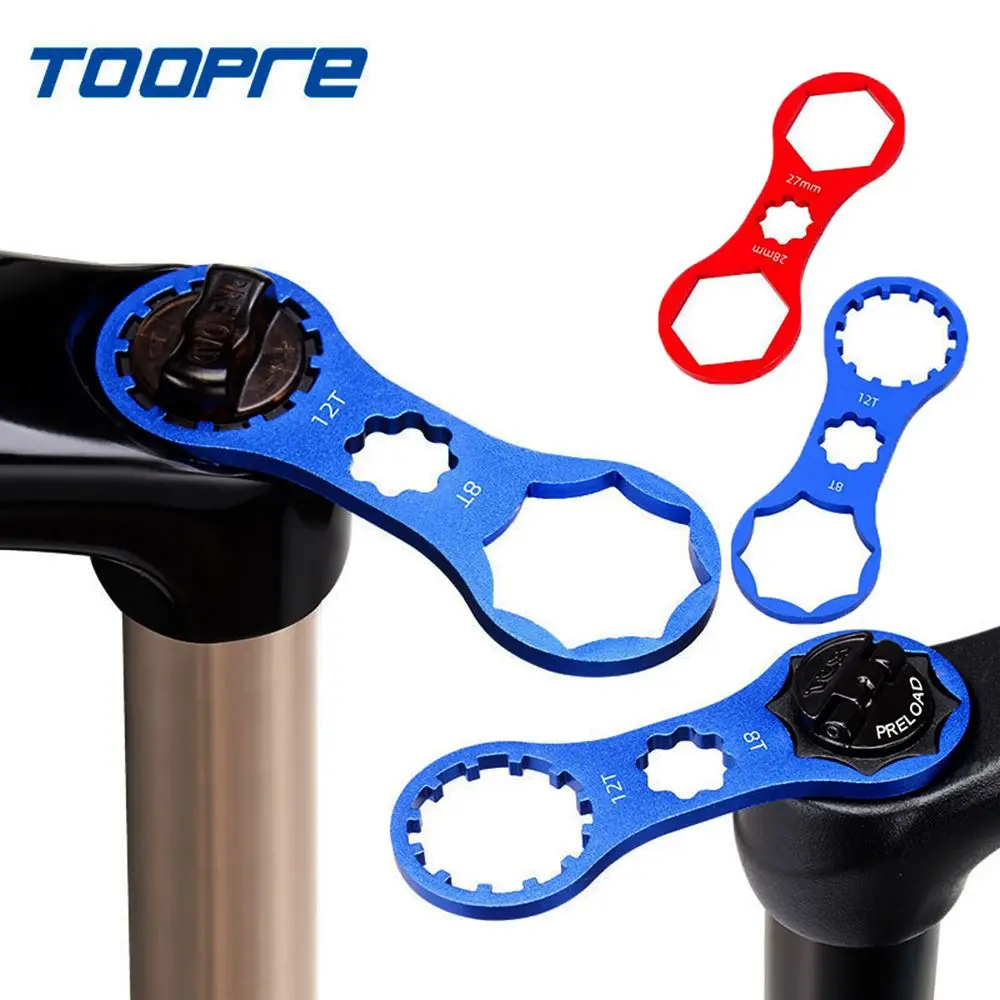 

Blue/Red MTB XCM XCR XCT Fork Removal Tools Shock Absorber Repair Tool 8T 12T Wrench Bike Front Fork