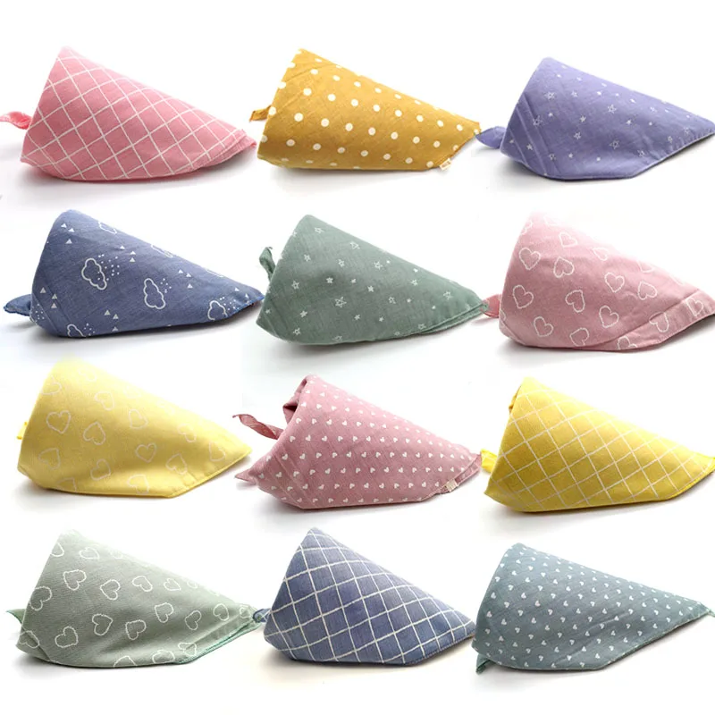 Бандана для щенков кошек собак большой шарф бандана хлопковые клетчатые