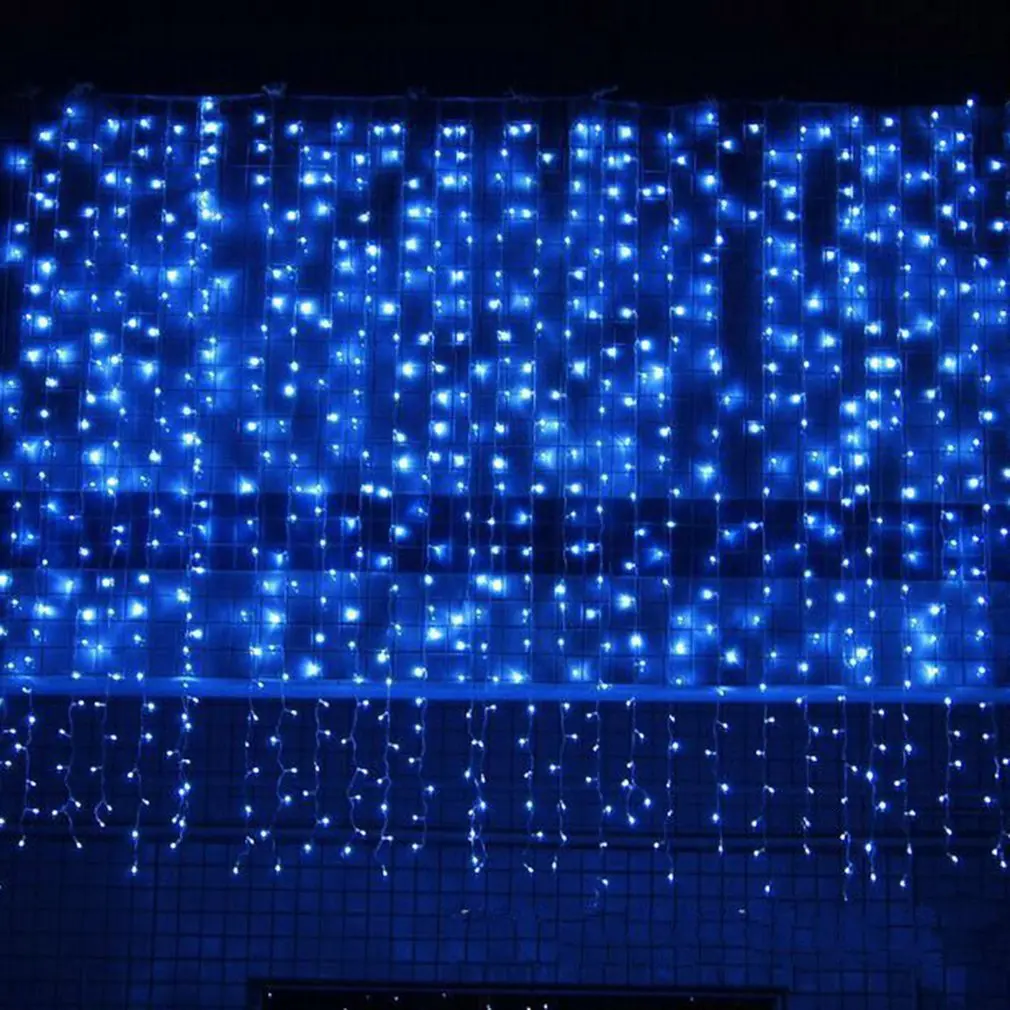 

LED Curtain Light USB Remote Control 3x3 Meters 300 Bulbs Fairy Tale Wedding Party Garden Christmas Decoration Lights