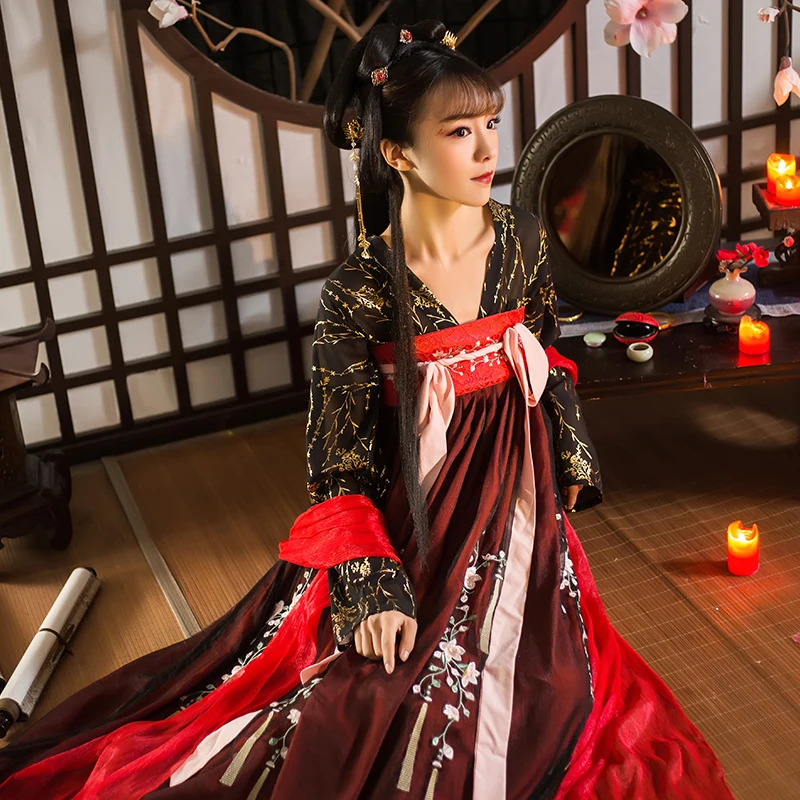 Традиционный китайский древний костюм студенческий карнавальный guzheng