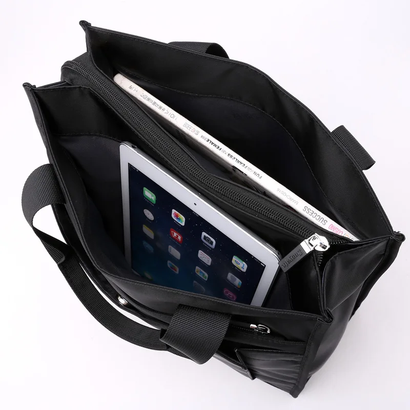 Men Business Handbags 2021 New Waterproof Nylon Multi-Layer Large Capacity Document Bags Luxury Male Briefcases