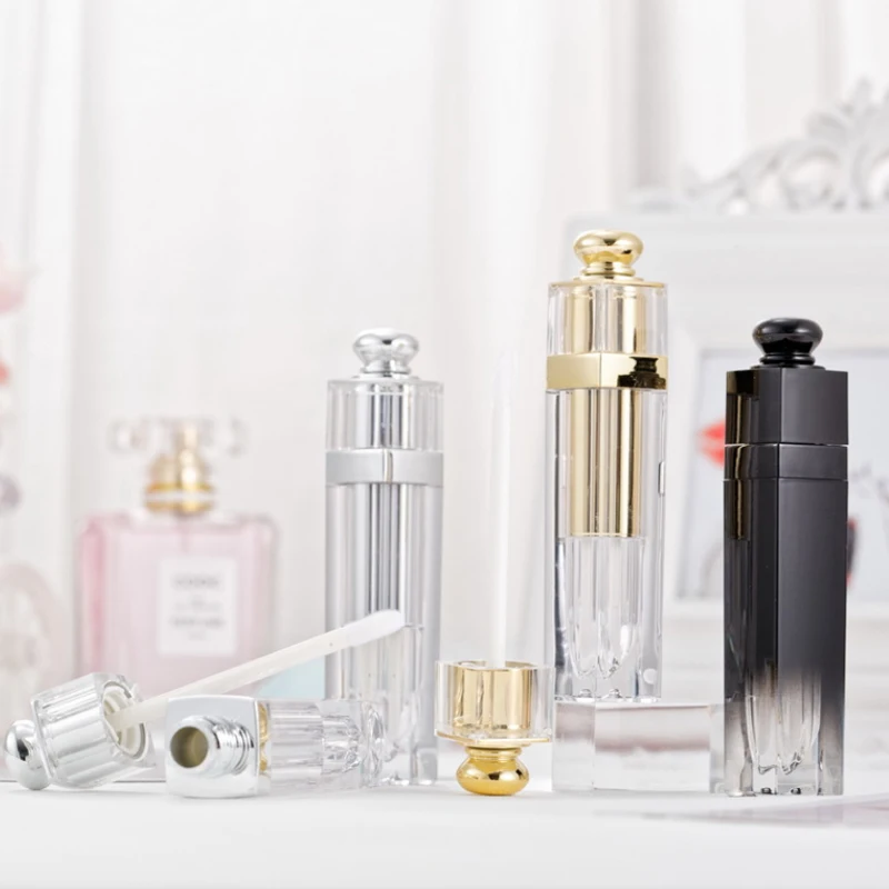 

5PCS 5ml Empty Lip Gloss Tubes Empty Cosmetic Containers Lipstick Jars Balm Tube Cap Container Travel Makeup Tools