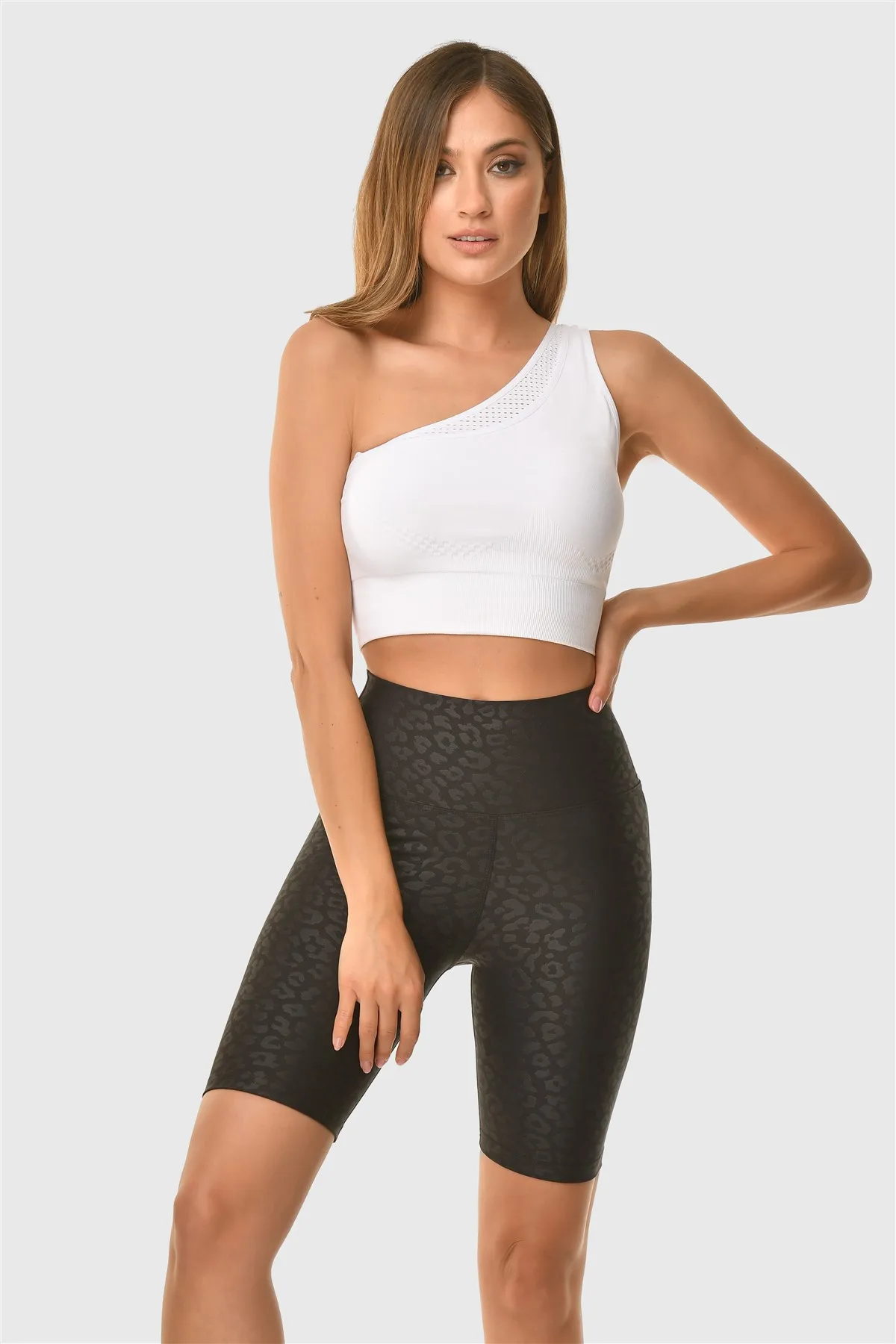 Superstacy Laptop Patterned Black Sport Leggings