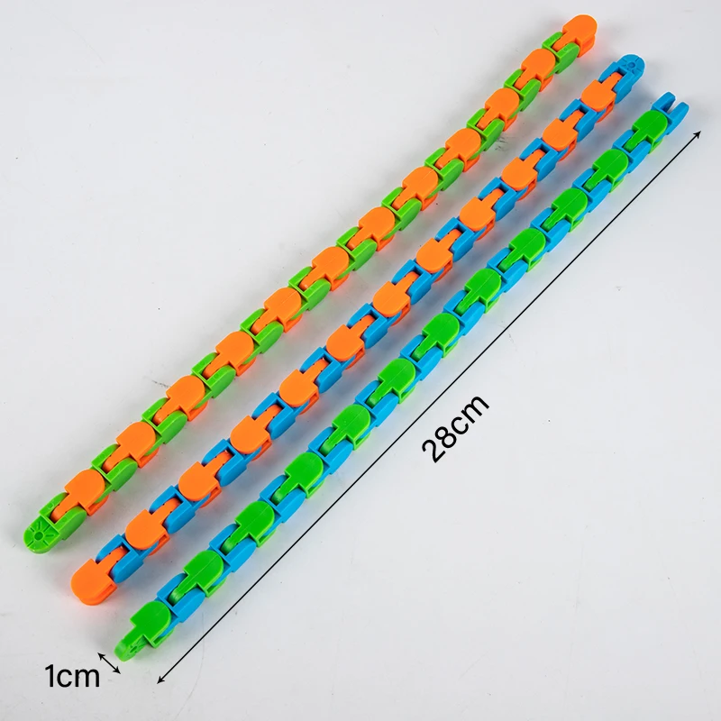 

Wacky Tracks Snap and Click Fidget Toys Kids Autism Snake Puzzles Classic Sensor