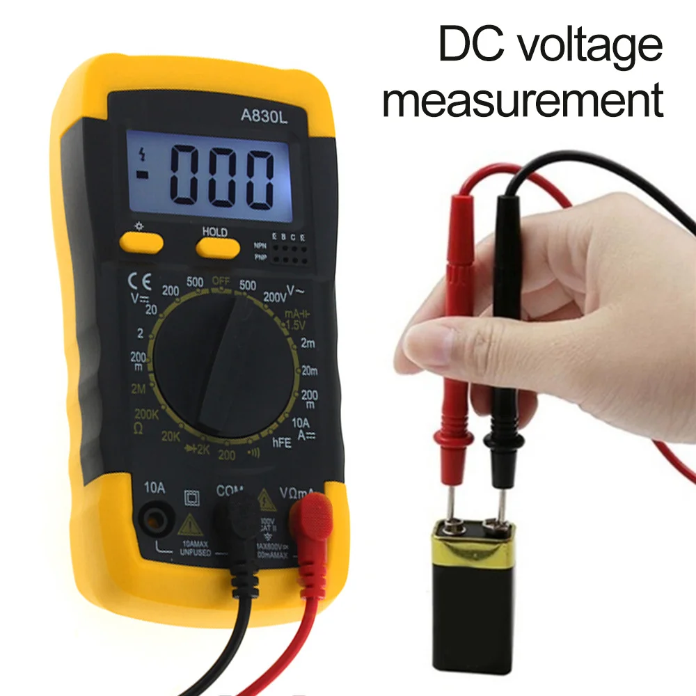 Цифровой мультиметр A830L Многофункциональный Вольтметр амперметр Измеритель