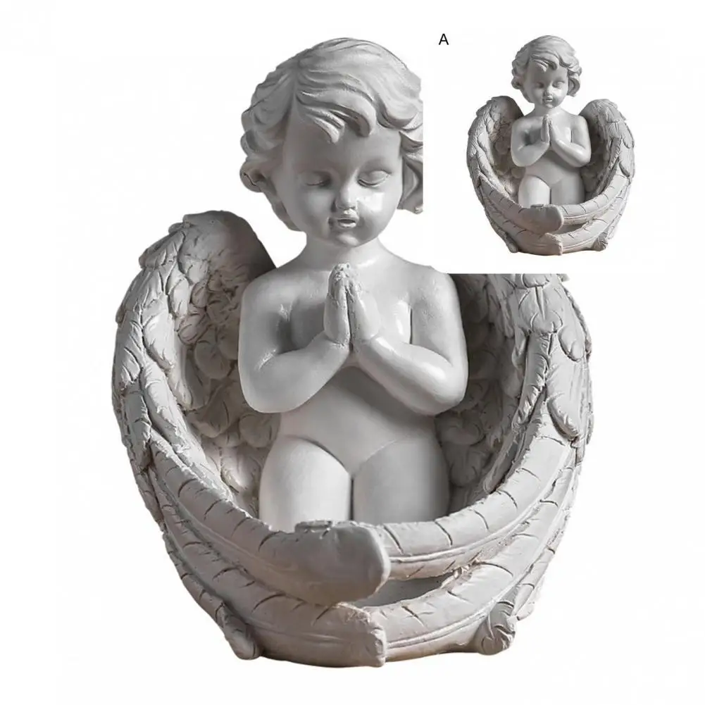 

Practical Angel Art Statue Eco-friendly Delicate Resin Garden Figurines Fairy Garden Figurines