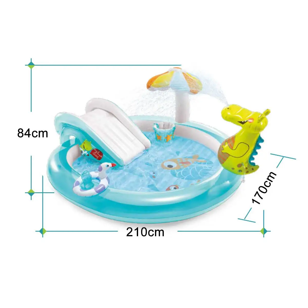 

201x170x84cm Children Bathing Tub Baby Home Use Paddling Pool Inflatable Square Swimming Pool Kids Inflatable Pool 180L