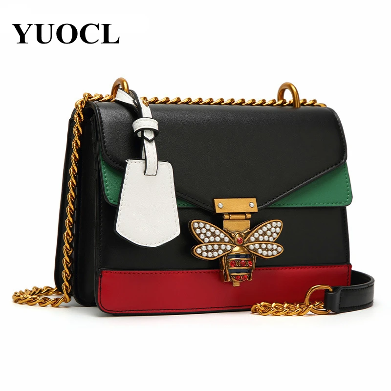 Сумка через плечо из искусственной кожи с Пчелкой для женщин сумка-мессенджер на