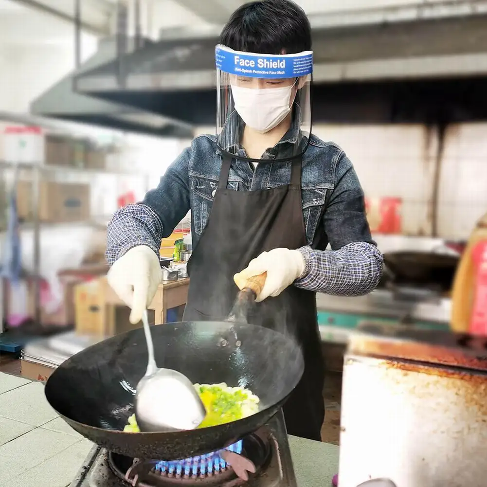 Защитная маска для защиты лица от брызг масла и слюны Пылезащитная дыхательных