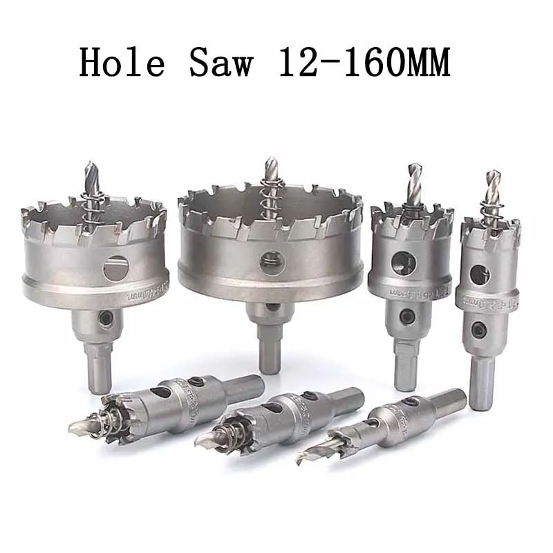 Корончатое кольцевое сверло TCT 1 шт. металлический резак из нержавеющей стали для