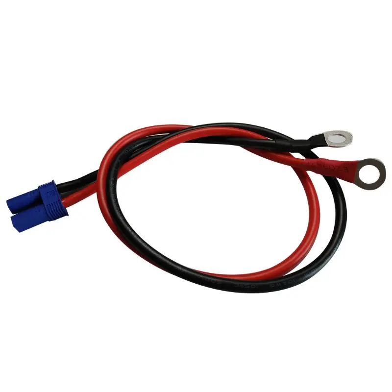 

EC5 в O кольцевой терминал, 10 awg EC5 гнездовой соединительный кабель, для RC ESC зарядное устройство боковая мощность-50 см/1,6 фута