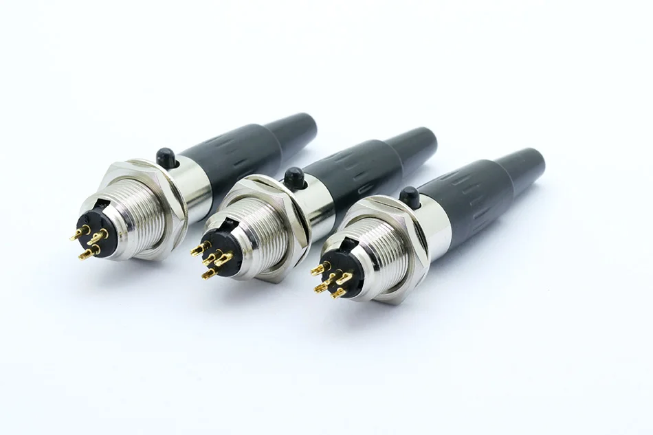 1 компл. Разъем Mini XLR, мини-авиационный микрофонный разъем, цинковый сплав+ медные булавки с позолотой, 3 4 5 контактов