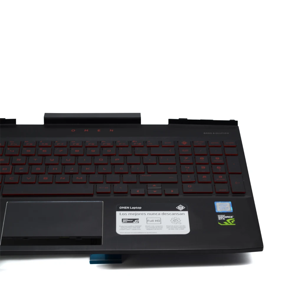 

TOP COVER w/ Keyboard Red legend + Red Backlight For OMEN HP 15-DC1020NR Parts L32774-001