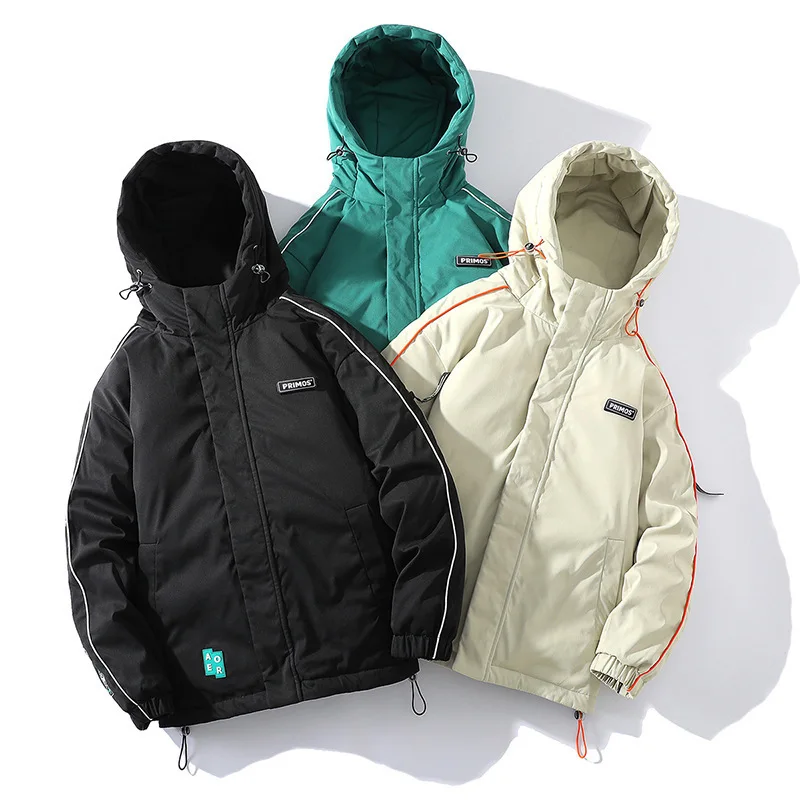 Man Winter Jacket 2021 Autumn and Winter Thick Cotton Coat Ins Korean Style Trendy Boy Warm Jacket Harajuku Men Clothing