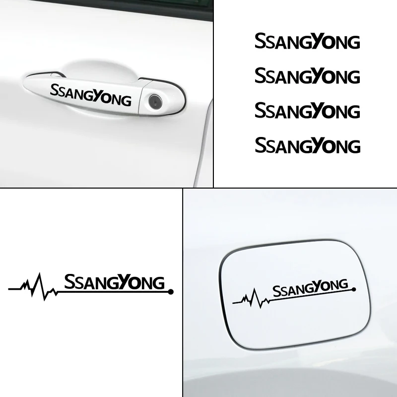 Новое сердце Автомобильная наклейка Стикеры стиль окна двери украшения для Ssangyong