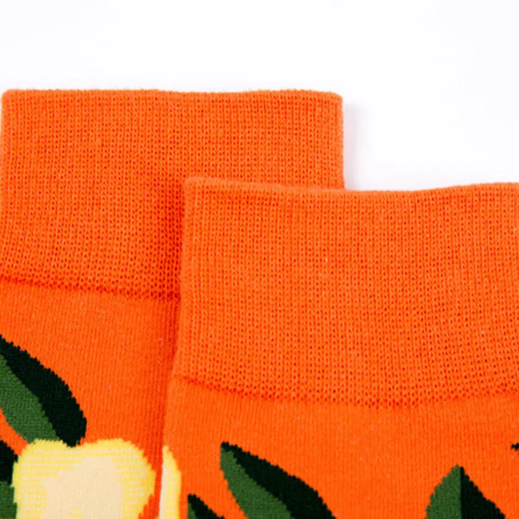 Женские носки Забавные милые Мультяшные с фруктами бананом авокадо яйцом