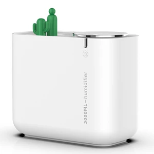 Горячая творческие кактус увлажнитель большого Ёмкость 3L двойная насадка Mute Офис увлажнения воздуха