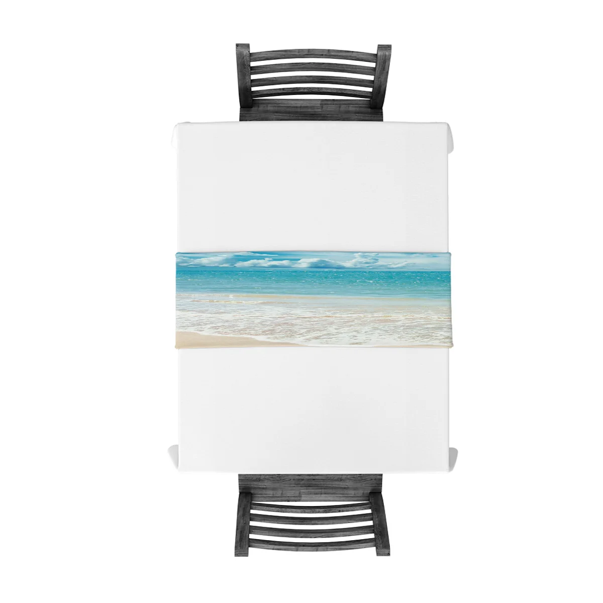 Пляжное небо море настольная дорожка Настольный Флаг украшения для домашней