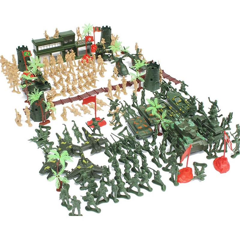 

188Pcs/Set 5cm Simulation Soldier Model Action Figures Fun Toys,Mini Static Soldiers Sand Table Accessories for Children