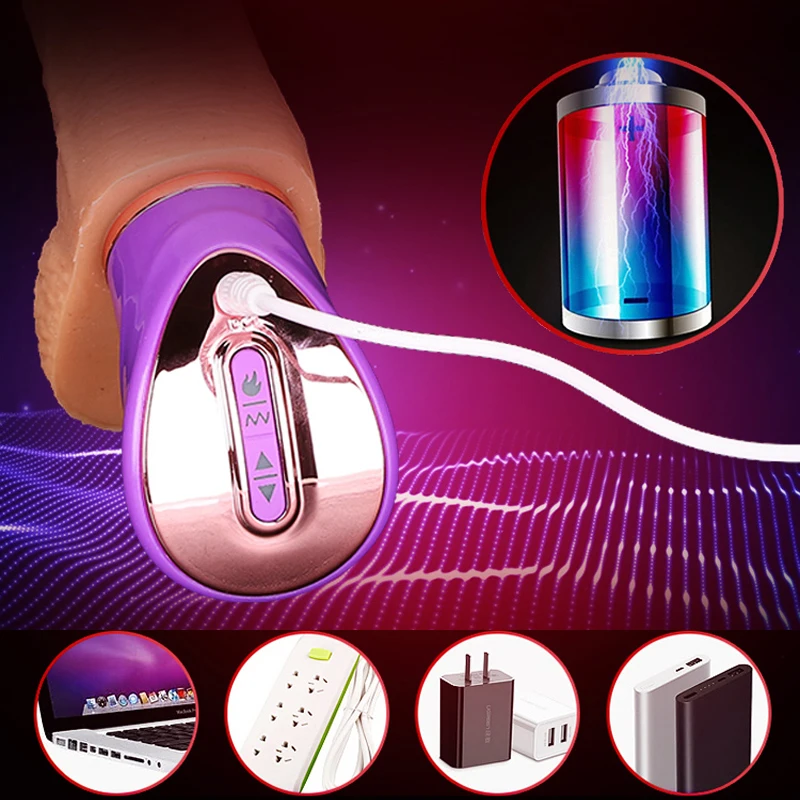 Вибратор Omysky гибкий реалистичный огромный пенис секс игрушки с подогревом