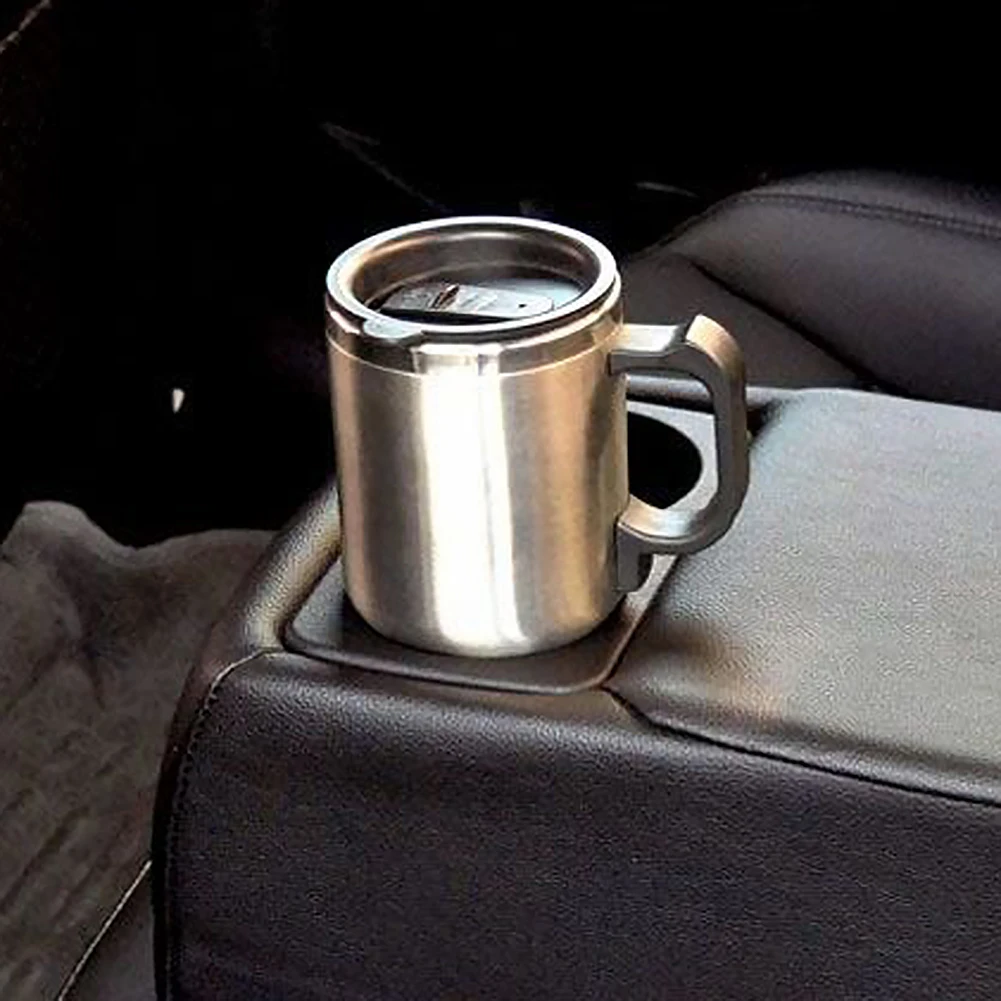

Car Heating Cup 12V 450ml Stainless Steel Water Coffee Bottle Kettle Warmer Thermal Auto Vehicle Traveling Campin Insulation Mug