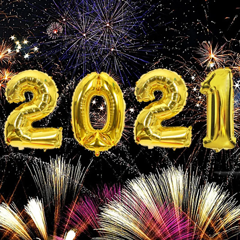 

2021 New Year Bunting Gold Black HAPPY NEW YEAR Paper Banner Garland for Garden Home Party Decorations Favor Supplies