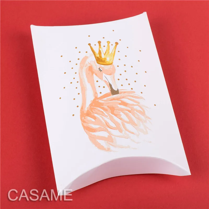 Золотые Большие Лебеди печенья подарочные коробки олень и Рождественская елка