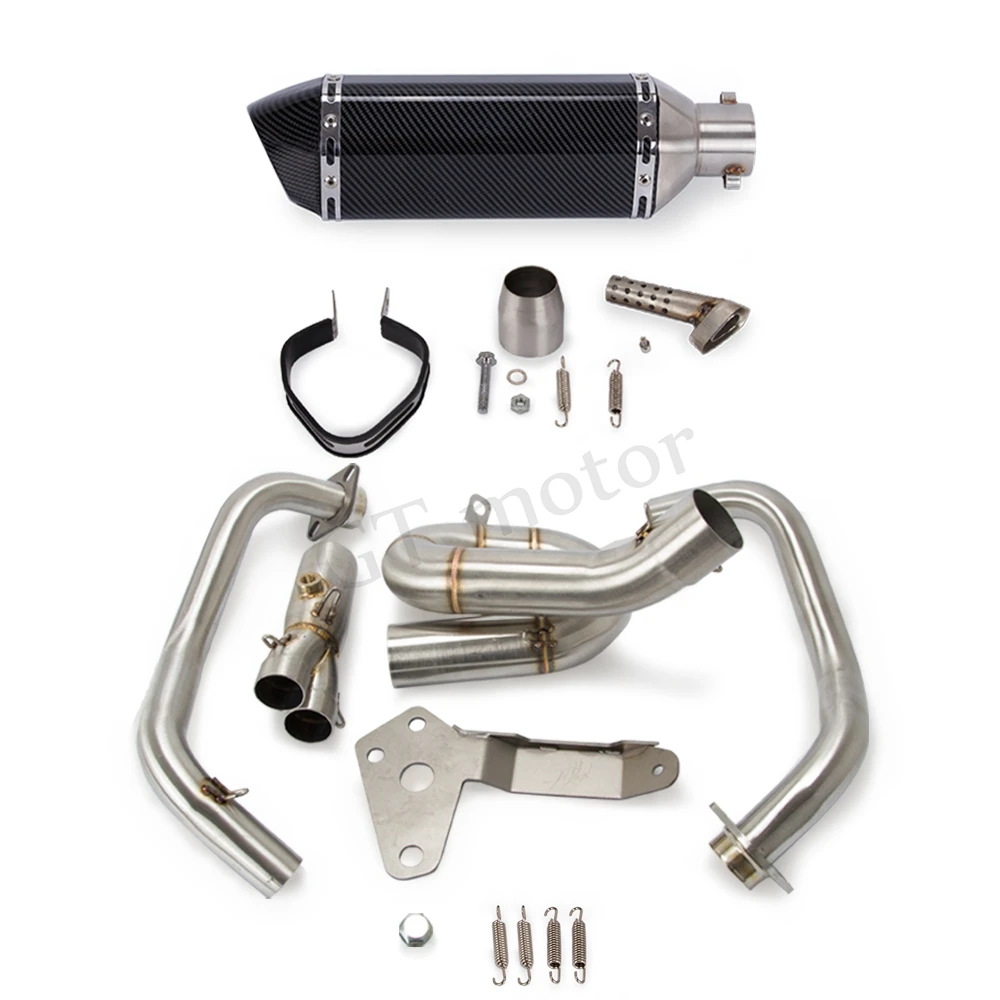 Полная выхлопная система мотоцикла контурная передняя Труба глушитель для YAMAHA