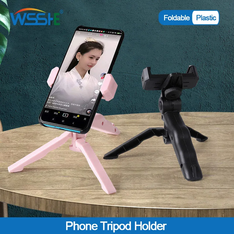 

Phone Tripod Holder Adjustable Stand For Cell Phone Smartphone Universal Support Desk Portable Mobile Holder