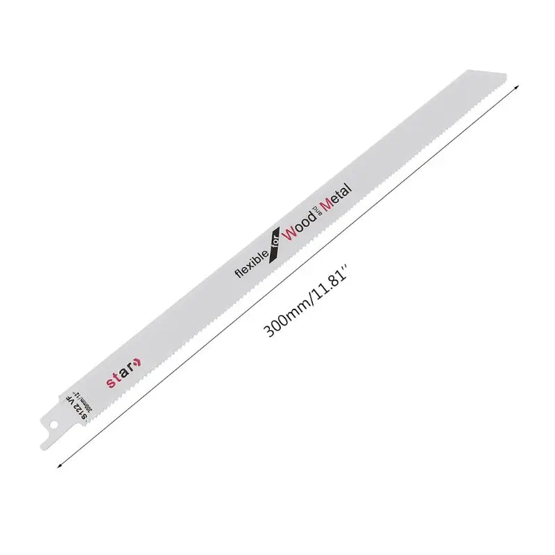 

High Carbon Steel /Bi-Metal S122VF 300mm 12" Reciprocating Saw Blade Effective Flexible For Cutting Wood Woodworking