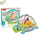 Детское одеяло для ползания, детский игровой коврик, коврик для занятий в спортзале, детский коврик 3 в 1, коврик для детей, черепаха WYW