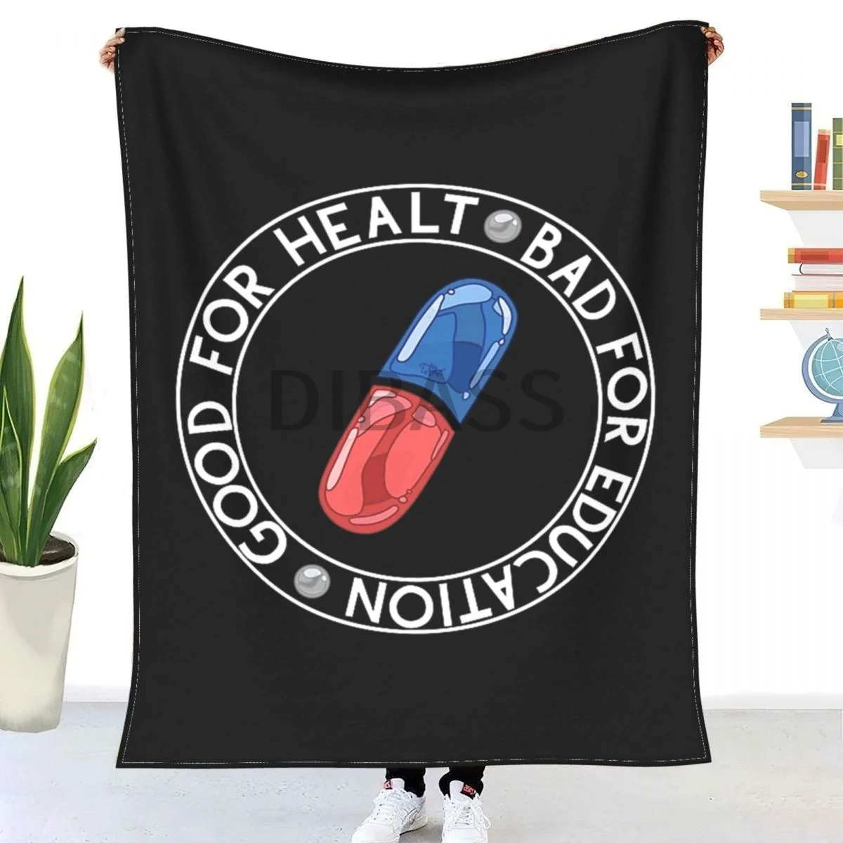 

Akira - Bad Good Throw Blanket 3D Printed Flannel Throw Blanket