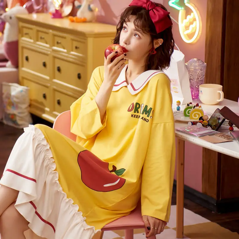 Pajamas Women Summer Short-sleeved Shorts Suit Cool and Cute Princess Style Home Clothes Nightwear Women Soft Pajama Set