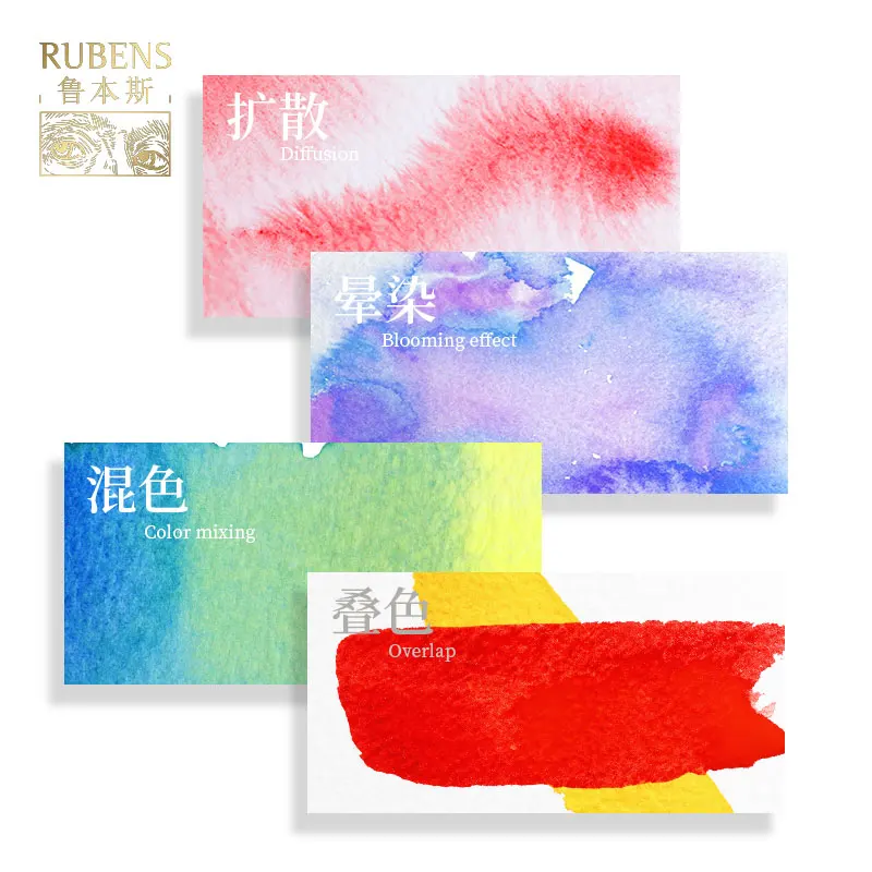 

Paul Rubens Watercolor Paper 300gsm 20 Sheets 100% Cotton Watercolor Sketchbook Pad Aquarelle Sketch Painting for Art supplies