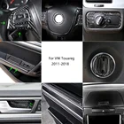 Крышка светильник автомобильного интерьера из углеродного волокна, Центральная световая панель для кондиционера, стакан для воды, подъемник окна, панель для дверных ручек VW Touareg 11-18