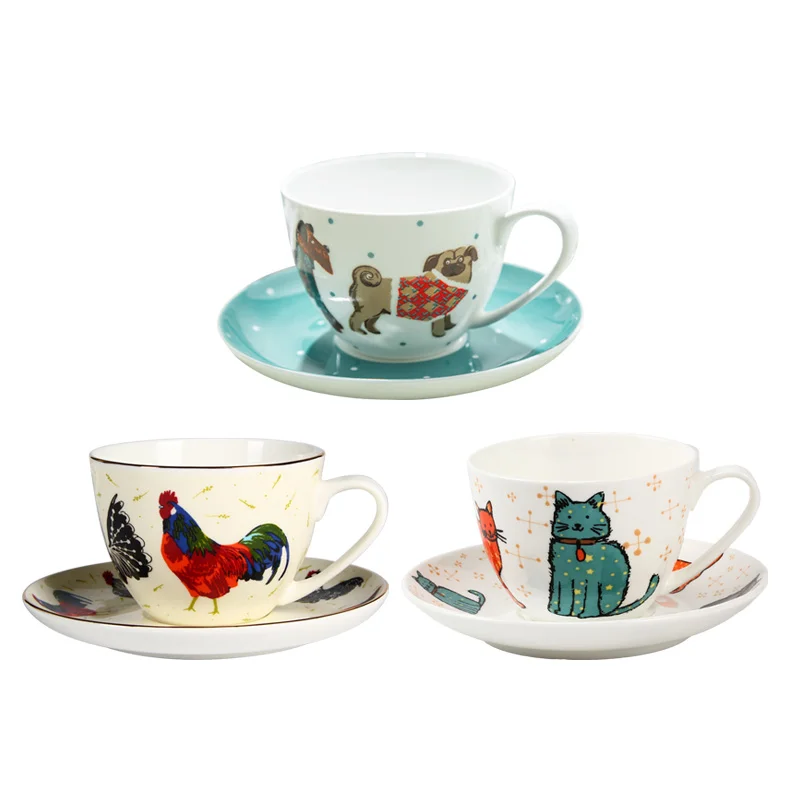 Горячая продажа фарфоровые керамические чайные чашки в английском стиле с
