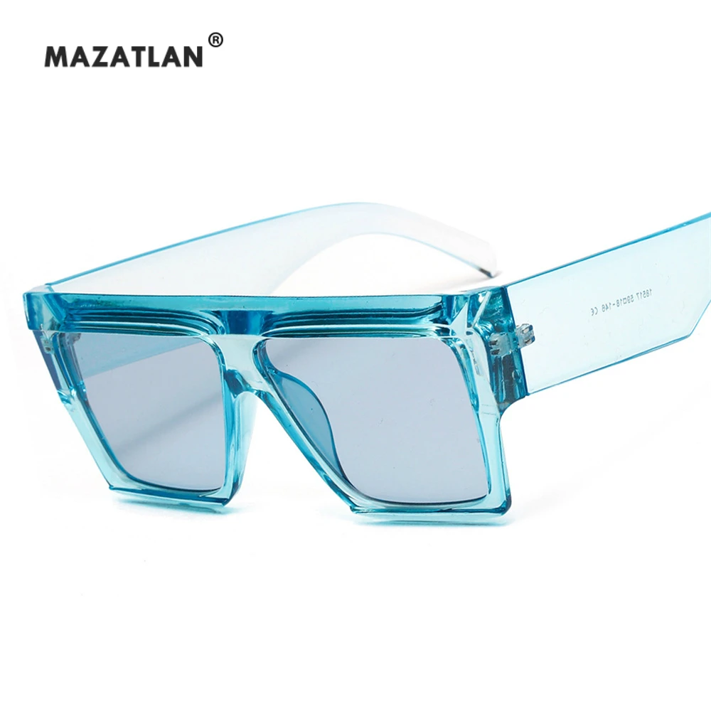 Квадратные негабаритные Солнцезащитные очки женские с плоским верхом