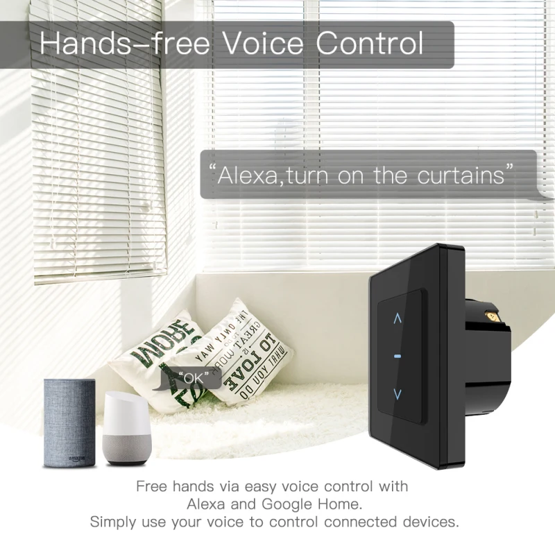 

Tuya Smart Life Curtain Switch Remote Control Blinds Engine Roller Shutter RF+WIFI App Timer Google Home Aelxa Echo Smart Home