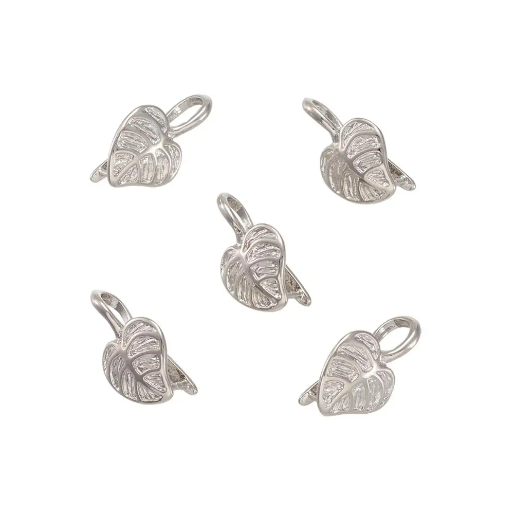 5 шт Платиновый тональный латунный лед захват для изготовления ювелирных