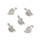 5 шт., латунные ледоколы платинового тона для изготовления ювелирных изделий