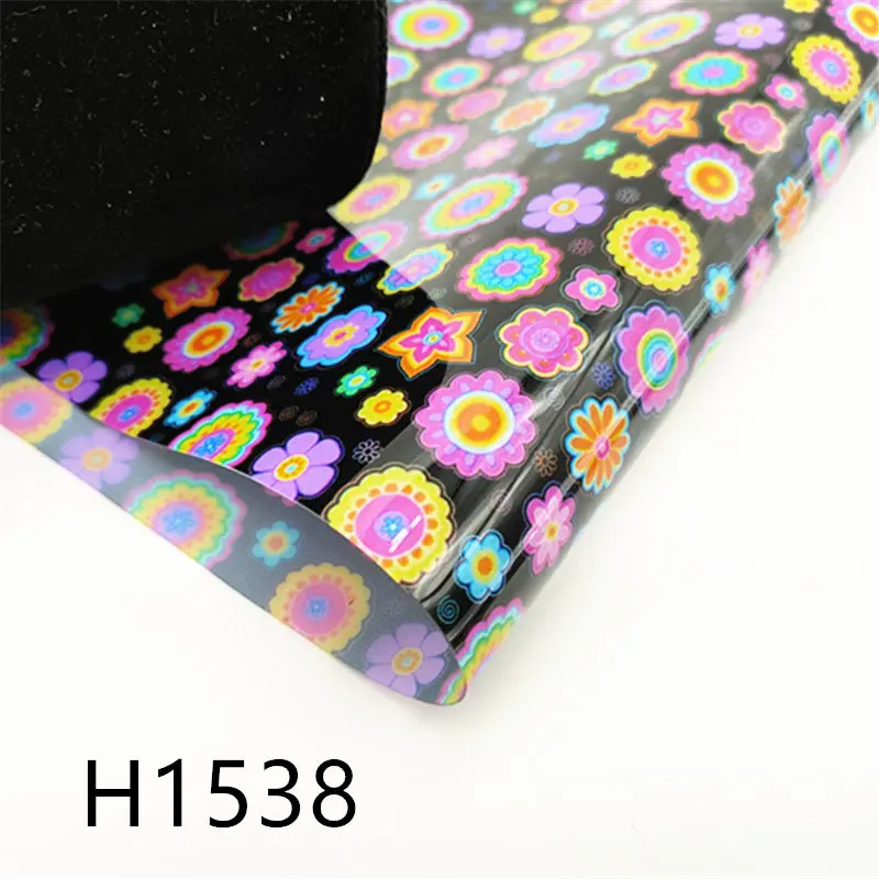 A4 20*33 см мультяшный цветочный прозрачный УФ-Прозрачный принт ПВХ ткань для DIY