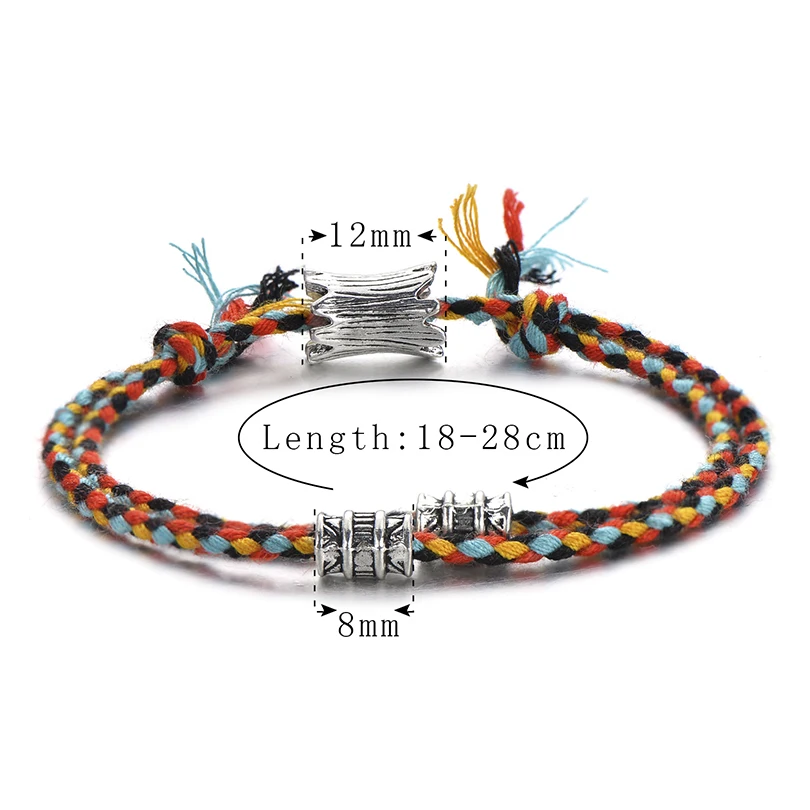 Многоцветные плетеные браслеты ручной работы дружбы подарки винтажные круглые