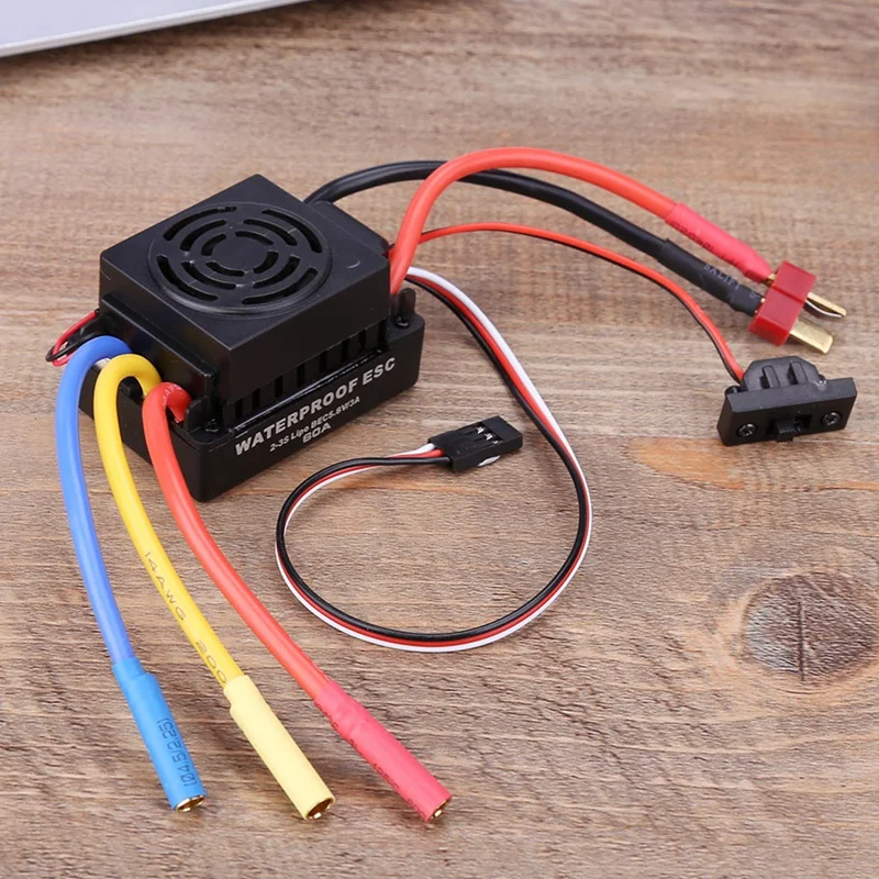 

Waterproof 3650 3900Kv Rc Brushless Motor 60A Esc For 1/10 Rc Car Truck Motor Kit