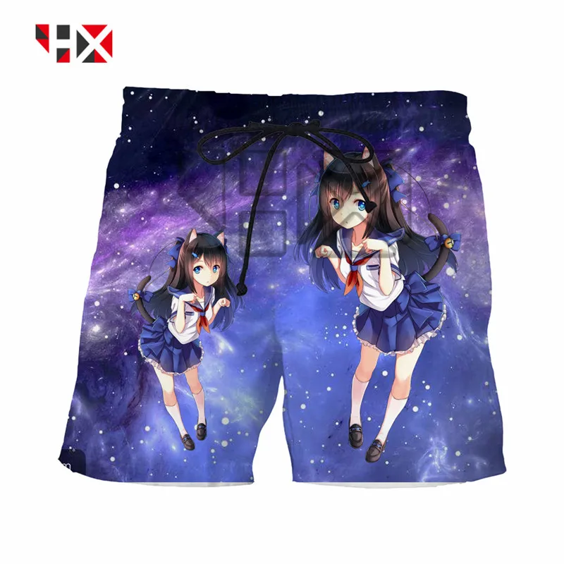 Новинка лета 2021 стильные трендовые милые шорты унисекс с 3D принтом для девочек в