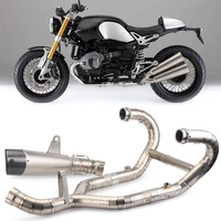 special purpose for carbon fiber tail row of exhaust titanium alloy front section in mid section of for bmw motorcycle latte