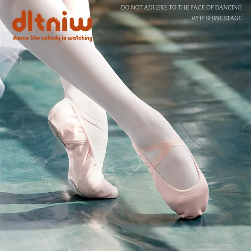 New Ballet Shoes Children Practice Quality Stretch Canvas Narrow Dance Fit for Gymnastics Scarpe Da Ballo Yoga | Спорт и развлечения