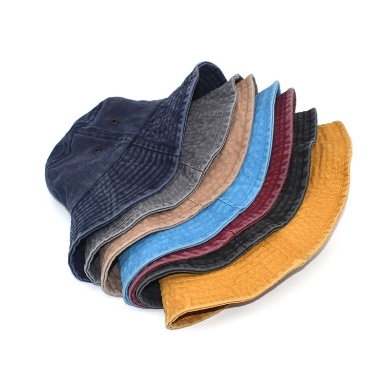 

Unisex Summer Foldable Fisherman Female Outdoor Travel Sun Protection Cotton Fishing Hunting Hat Male Basin Sun Protection Hat