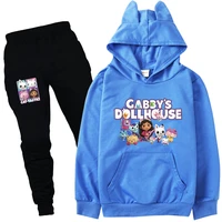 kids gabbys cat clothes girl cute cats ears hoodies jogging pants 2ps sets toddler girls boutique outfits baby boys clothing set