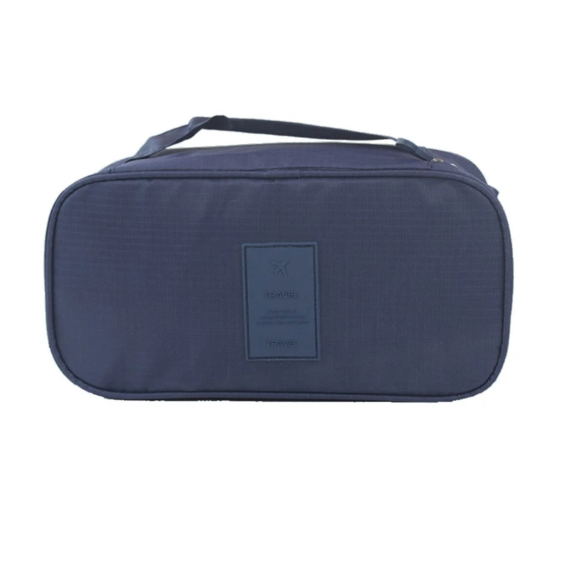Navy Blue Горячая сумка для хранения портативная Одежда Органайзер Нижнее белье сумка для хранения бюстгальтеров тканевая сумка органайзер домашний гардероб - Цвет: Navy Blue