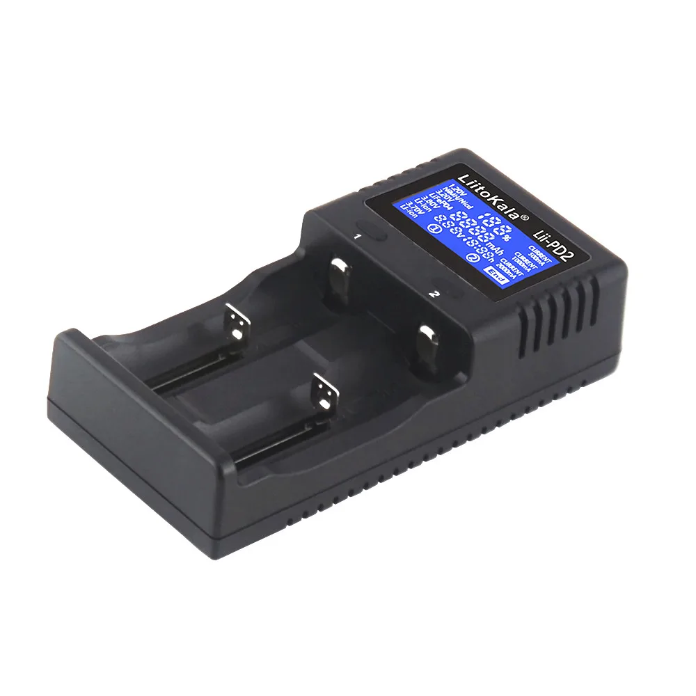 Зарядное устройство для аккумуляторов LiitoKala Lii-PD2-PD4 LCD Smart 18650 Li-Ion 26700 16340 26650 21700 |
